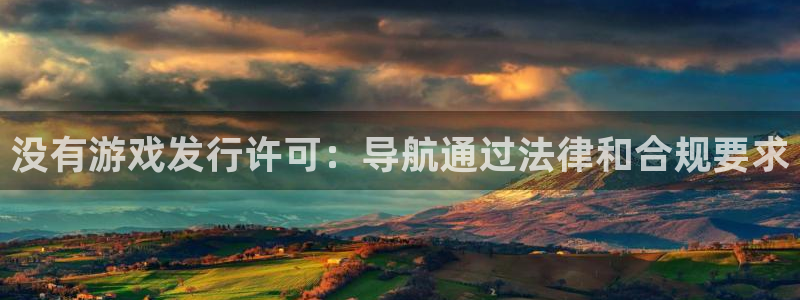天辰平台连接：没有游戏发行许可：导航通过法律和合规要求