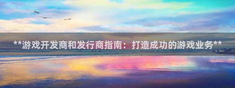 天辰娱乐都是干什么的啊：**游戏开发商和发行商指南：打造成功的游戏业务**